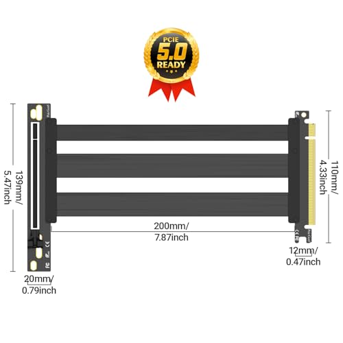 JEYI PCIE 5.0 Riser Cable Vertical GPU Mount x16 128GB/s RTX 5090/5080 by JEYI - Used condition - Image 6
