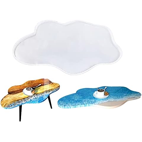 Large Resin Table Mold 24 inch Epoxy River Table Mold, Silicone Resin Tray Molds for River Table, Charcuterie Boards, Coffee Table, Desk Board, Cutting Board Cover