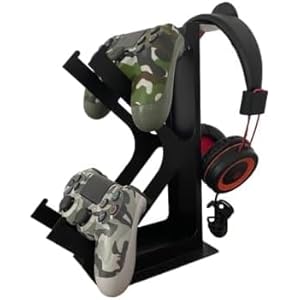 Indian Decor 567851 Gaming Headset and Joistic Stand Carrier Stand – Black