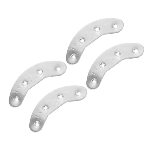 IWOWHERO 2 Placas Metálicas para Reparación de Tacones Protectores Resistentes para Zapatos de Hombre para Botas y Calzado Outdoor Fácil Instalación y Alta Durabilidad