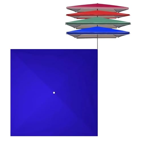 Toldo cuadrado de repuesto para sombrilla azul de 250 x 250 cm tela para paraguas voladizo