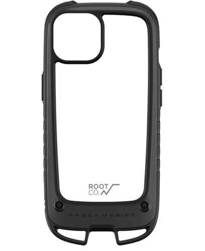 ROOT CO. iPhone 15 GRAVITY Shock Resist Case +Hold. (Black)