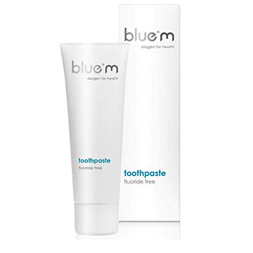 blue®m Pasta dental 75ml   Eliminate Bad Breath, Enjoy a Fresh & Healthy Rinse   Non Abrasive   Helps Damaged Dental Implants Recover   Mint Flavor   Oxygen Therapy   75ml