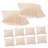 Beaupretty 10 Stück Schmuckkissen Uhrenpräsentationskissen Kleines Armbandkissen Usbaumwoll Material Beige Für Schmuckhandel Und Ladengeschäft