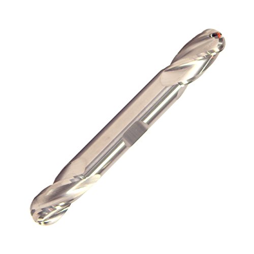 Image of Drill America CBD 3 /32 inch Carbide End Mill 4 Flute 3 /16 inch Flute Length 1-1 /2 inch Overall Length TIALN Double End Stub Ball