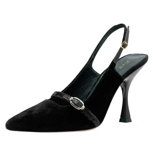 FOWT Women Pointed Toe Sexy Pumps Stiletto High Heel Slingbacks Strappy Fashion Formal Office Dance Shoes Size 4-16 US