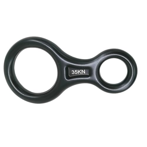 Vestamore Figure 8 Descender, A7075 Aluminum Alloy, 35Kn Rated, 8-13 Mm Rope, Climbing And Rappelling Gear