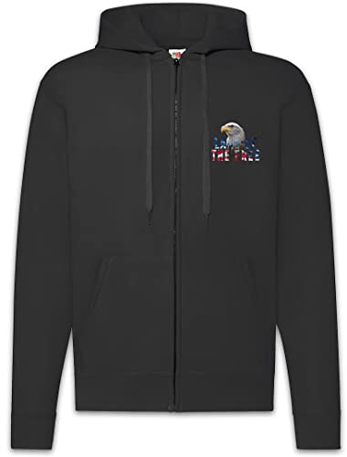 Urban Backwoods American Eagle zip hoodie sweat à capuche homme veste coton décontractée
