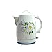 MQJ Czajnik ceramiczny, ekskluzywny design z lilii, duża pojemność 1,8 l, szybkie gotowanie, automatyczne wyłączanie, ochrona przed wysychaniem