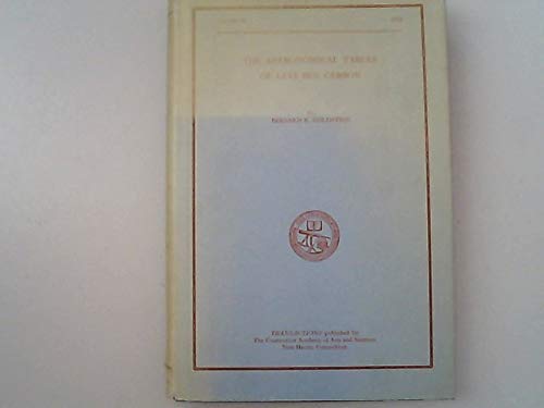 The Astronomical Tables of Levi Ben Gerson, Tra... 020801425X Book Cover