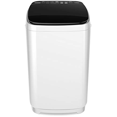 Portable Washer Nictemaw 13.5Lbs Capacity Full-Automatic Washer Machine 1.46 Cu.ft 2 in 1 Compact Laundry Washer 10 Programs 8 Water Level Selections & LED Display Washer and Dryer Combo