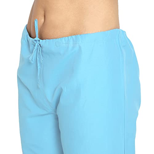 Image of IS IndoSurgicals Faux Wrap Scrub Suits for Doctors Women OT Dress (XXS, Light Blue)