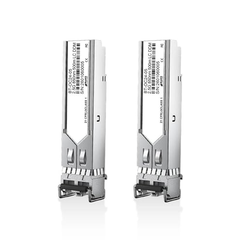 SFP ���W���[�� 2.5G SFP+ �}���`���[�h LC �f���v���b�N�X �g�����V�[�o ���W���[�� 850nm 500m DDM ���t�@�C�o ���W���[��(2pcs)