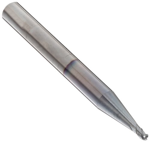 YG-1 E5975 Carbide Ball Nose End Mill, Coolant Through, TiCN Monolayer Finish, 40 Deg Helix, 3 Flutes, 2.375