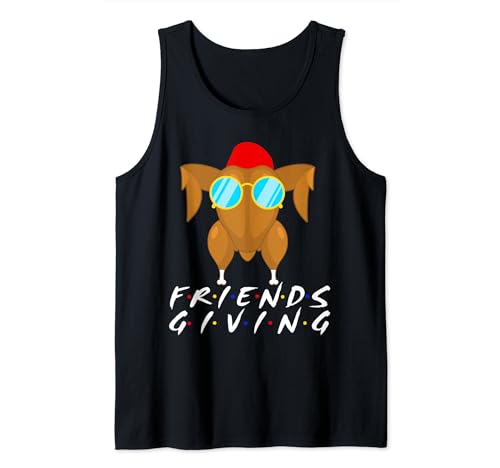 Freunde geben Thanksgiving Körper Truthahn Gläser Dankbar Tank Top
