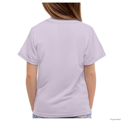 Image of WELLFLYHOM Kids Tshirts Girls Boys Short Sleeve Crewneck Tees Shirts Casual Sport Pullover Tops Size 3-16 Years