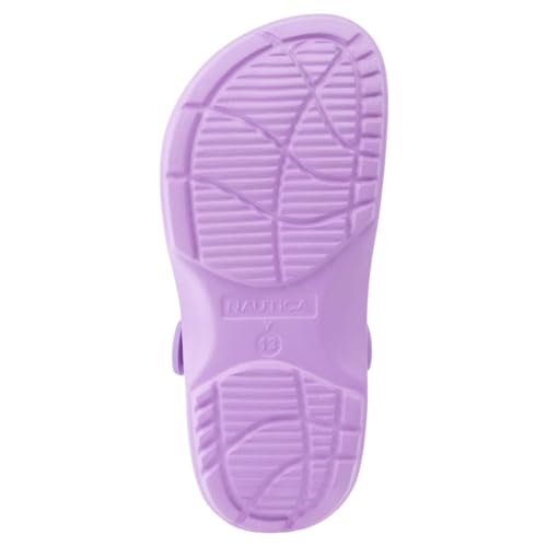 Image of Nautica Kids Clog Sandals - Slip-On Lightweight Water Shoes with Adjustable Heel Strap - Comfortable EVA Slip-Resistant Clogs for Boys & Girls - Toddler & Youth Sizes