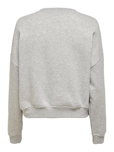 Only Onlsweat L/S Crew Oversize Swt, Chiaro Grigio Melange, L - 7