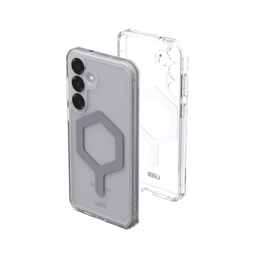 Urban Armor Gear Plyo Pro Case Samsung Galaxy S25 Plus Housse (Officiellement Designed for Samsung certifiée, Anneau magnétique, Wireless Charging Compatible) Ice (Transparent)/Argent