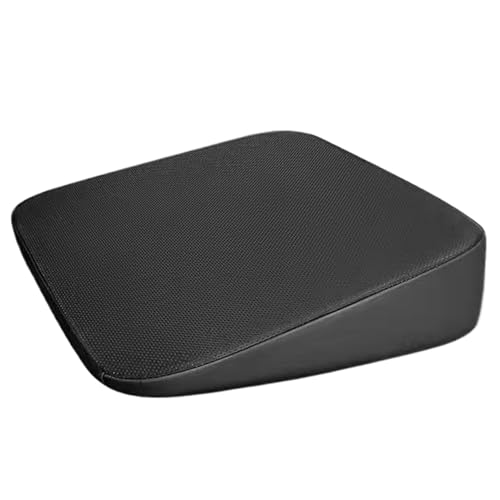 Vervevum Cojín de Asiento de cuña de 3, 2 Pulgadas de Altura, Antideslizante, cojín de Asiento de Coche, cuña de Espuma de Apoyo, Elevador de Conductor Transpirable para Coches y Camiones