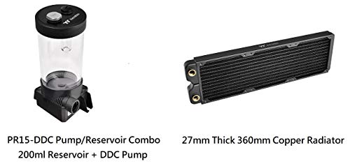 Image of Thermaltake Pacific C360 Ddc Res /Pump 5V Motherboard Sync Copper Radiator Soft Tube Water Cooling Kit CL-W253-CU12SW-A