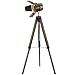 Produktbild CYLAMP Stehlampe Industrial Vintage, Holz Tripod Stehleuchte Retro, Nostalgie Stehlampe Deckenfluter im Cinema Stil Höhenverstellbar Studiolampe für Wohnzimmer Schlafzimmer