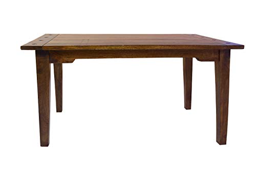 Image of Sheesham Wood 4 Seater Dining Table with Chairs Wooden Dining Room Set Four Seater Dinner Table Furniture for Living Room Home Restaurant (Walnut)