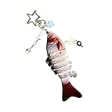 Photo Gallery thincan dynamic swinging fish - portachiavi fatto a mano per gli appassionati di pesca, unisex, a, taglia unica Photo Gallery thincan dynamic swinging fish - portachiavi fatto a mano per gli appassionati di pesca, unisex, a, taglia unica