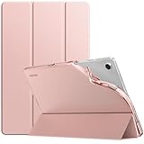 TiMOVO Funda para Samsung Galaxy Tab A9+/A9 Plus 11 Pulgadas 2023 SM-X210/X216/X218, Cubierta Delgada TPU Translúcido, Auto Activación/Reposo, Oro Rosa