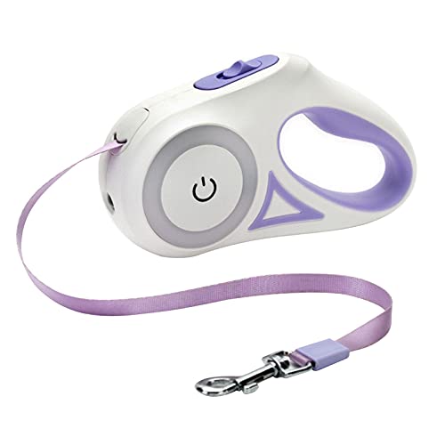 品 犬リード 伸縮リード 犬用リード 引き込み式 ドッグリードロープ LED埋め込み式 発光 自動巻き ハーネス ドッグリード 反射光 夜間散歩 長さ3/5 荷重40kg 小・中・大型犬対応 散歩グッズ 犬用品 ペット用品
