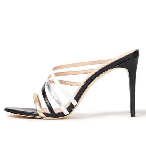 Sandales à bout ouvert color block pour vos fêtes et rendez-vous