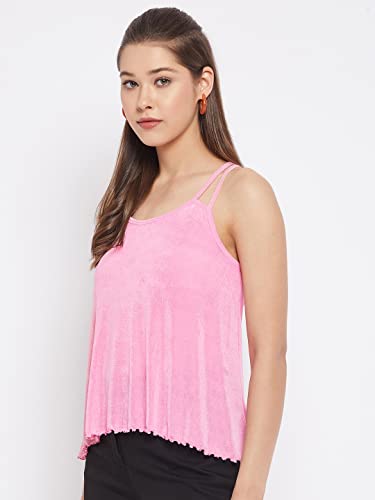 Image of LE BOURGEOIS Women Solid Relaxed Fit Cami Top