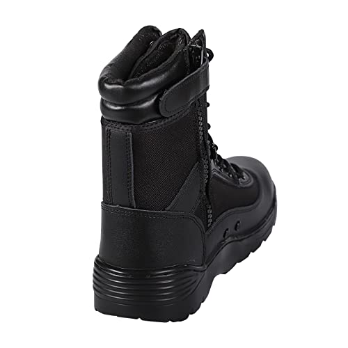 Men's Tactical Boots, Military Boots Army Boots Combat Boots With Side Zipper Black3