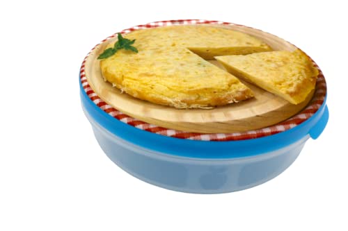 Mypcompany. Contenant Rond pour Tortilla de Pommes de Terre - Porte-Tortilla de 2200 ml, Sans BPA.