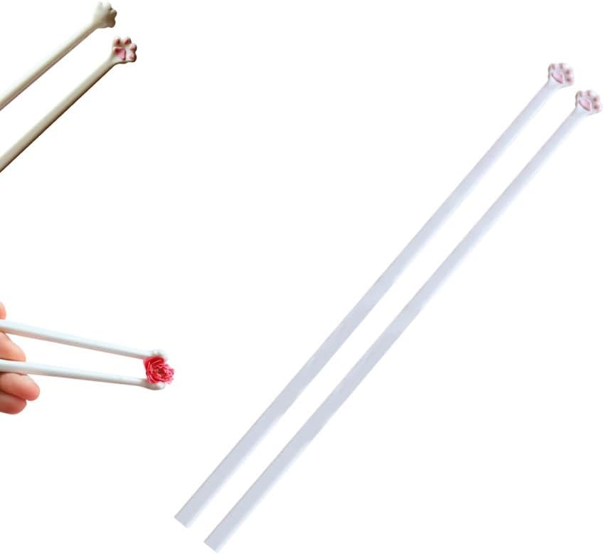 Cat Paw Chopsticks, Reusable Meowgicchopsticks, Durable and Convenient, 2025 New Cute & Unique Pink Paw Prints Non-Slip Chopsticks Gift for Cat Lovers