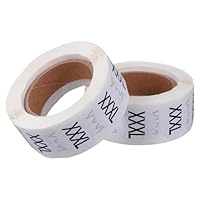PRETYZOOM 2 Roll Clothing Stickers Self-Adhesive Round Labels for Clothes Organization Printed Multi-Functional Markers for Easy Garment Sorting Stickers Per XXXL