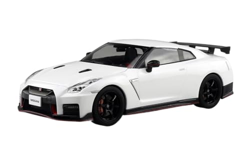 Maquette de voiture Nissan GT-R NISMO 2017 blanche AOSHIMA cadeau idéal modélisme 1/24