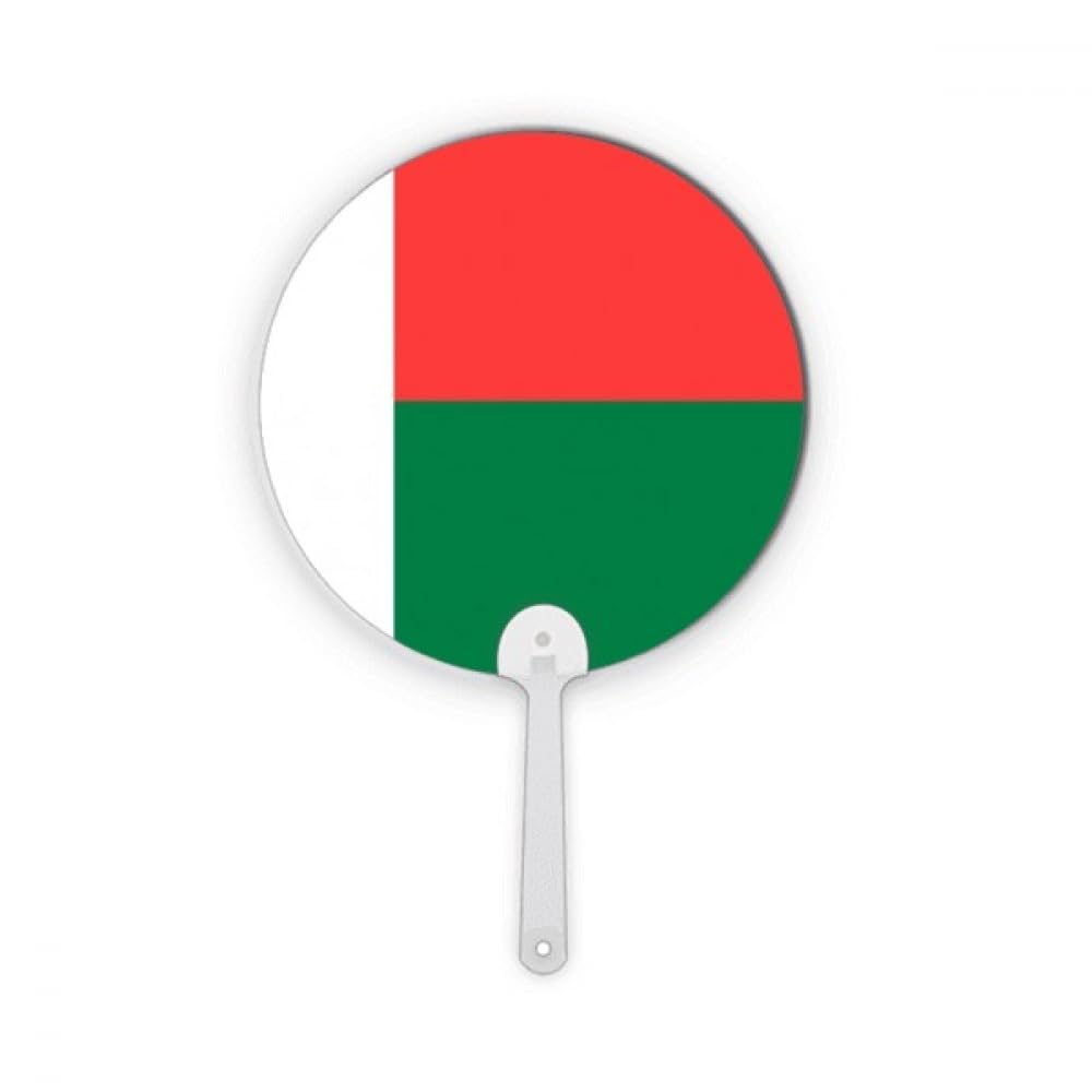 Drapeau national de Madagascar plastique rond décoration artisanale et loisirs créatifs