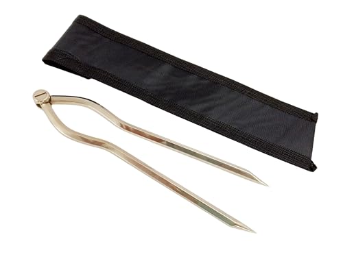 Divisor de navegación náutico de latón marítimo y naval, brújula de dibujo de geometría antigua, herramienta profesional de dibujo geométrico, latón macizo de 7 pulgadas de largo con punta de acero