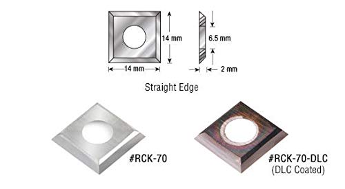 Amana Tool - HCK-70 Solid Carbide 4 Cutting Edges Insert Knife MDF, Chipboard, Solid Surfa