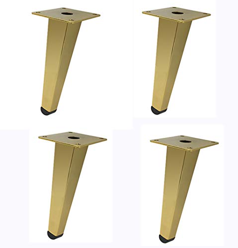 Eisen Sofa Fuß X4 Metall Möbel Fuß Kabinett Fuß Kaffeetisch Fuß TV Kabinett Fuß Hardware Fußstütze Fuß, Titan Gold