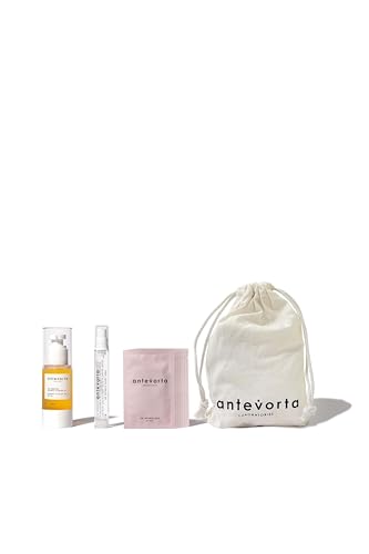 Antevorta Feminine Care - The Discovery Kit - Hydrating Cleansing Gel (30ml), Intimate Pocket Spray (17ml) & Flushable Intimate Wipes (5 Pack) - pH-Balanced Female Control Travel Set