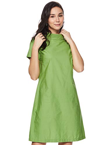 Image of Amazon Brand - Symbol Women's Cotton Shift Knee-Length Dress