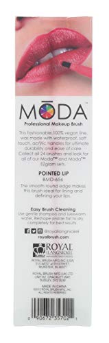 ROYAL & LANGNICKEL Royal&Lang Moda Pointed Lip Brush Red, Coral - Image 3
