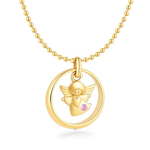 fish Corrente para batismo menina / menino prata/ouro, anel de batismo, anjo da guarda, pingente de anjo, colar para meninos, joia para batizado, presente de nascimento, cartão e caixa de presente