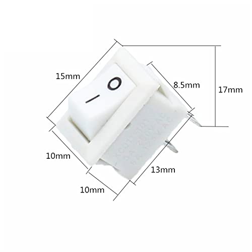 Interruptor basculante KCD11 mini para controlar el encendido de forma segura en 250V 3