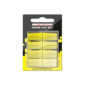 Reloop Knob Cap Set yellow – 8 Knob Caps, revêtement en caoutchouc pour une meilleure prise en main, compatible avec de nombreux mixeurs et contrôleurs pour DJ, jaune
