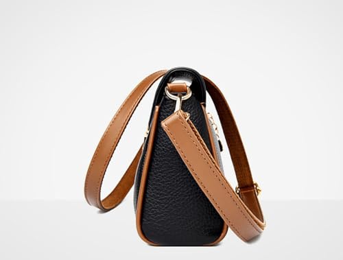 Bolso bandolera pequeño de cuero sintético para mujer miniatura 6