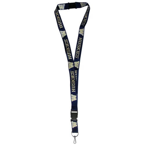 Lanyard Washington Huskies Siskiyou pour clés et badge de supporter NCAA