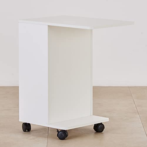 Image of Home Centre | Helios Reynan Portable End Table | Side Table for Living Room | White
